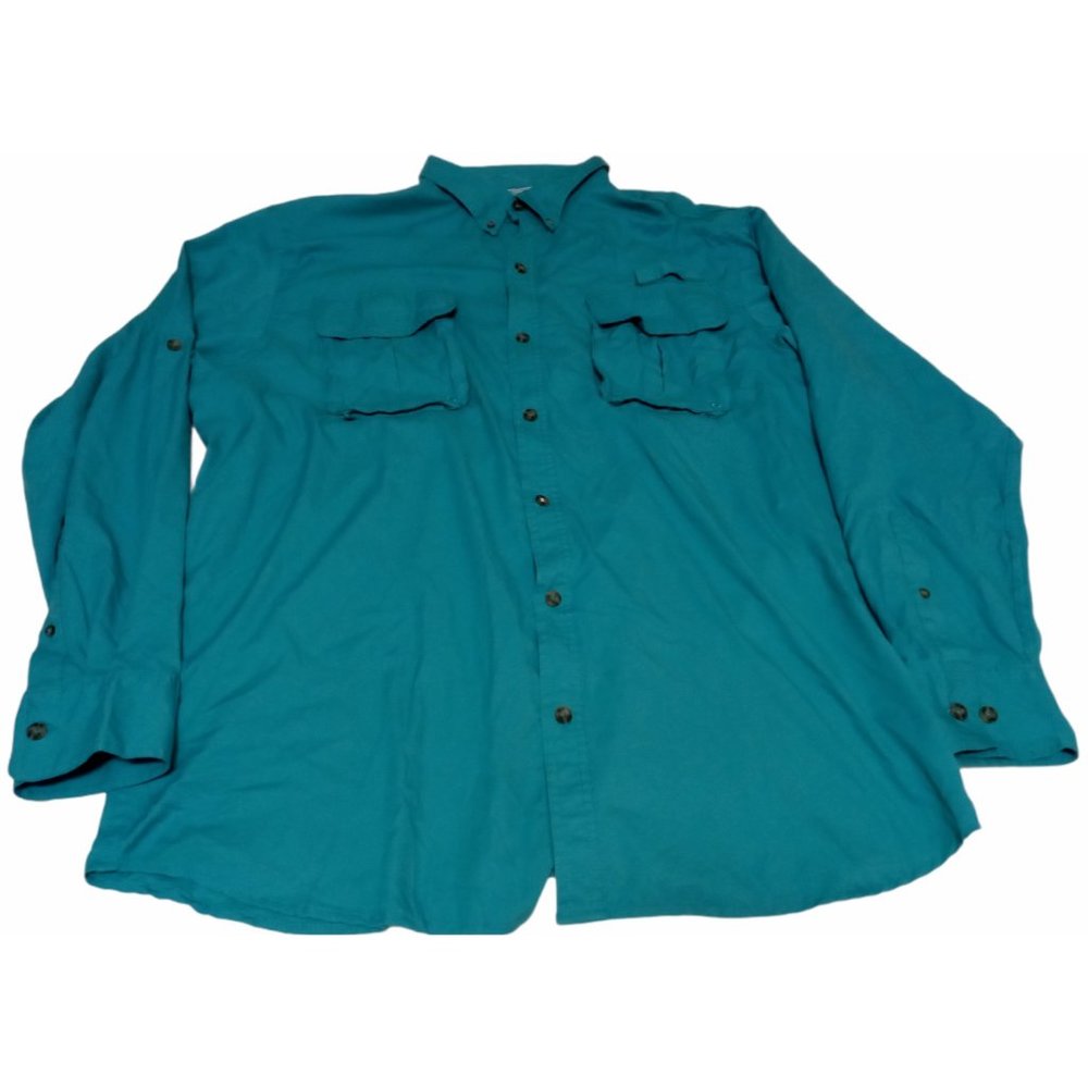 Red Head Mens XL Button Down Vented Fishing Shirt
